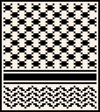 Keffiyeh Pattern, a cross-stitch pattern by Amanne Sharif