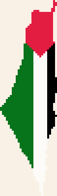 Palestinian Flag - Palestine Map, a cross-stitch pattern by Amanne Sharif